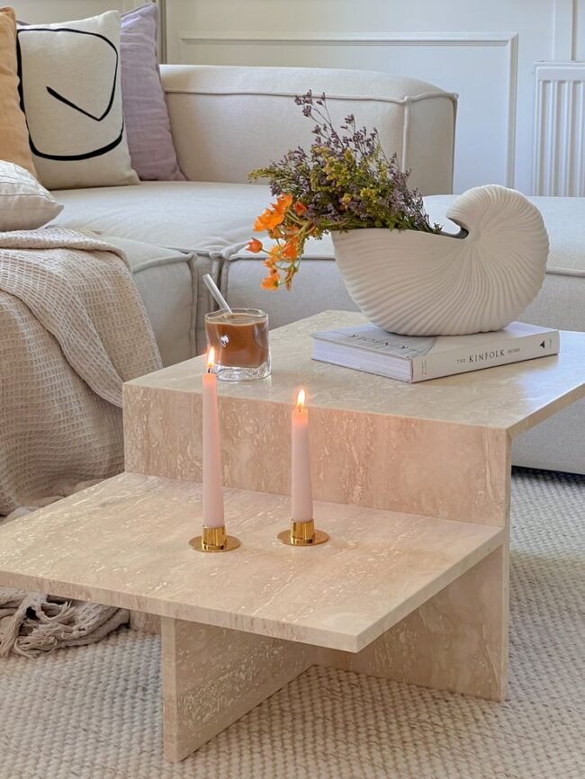 🛋️ Table Basse en Marbre