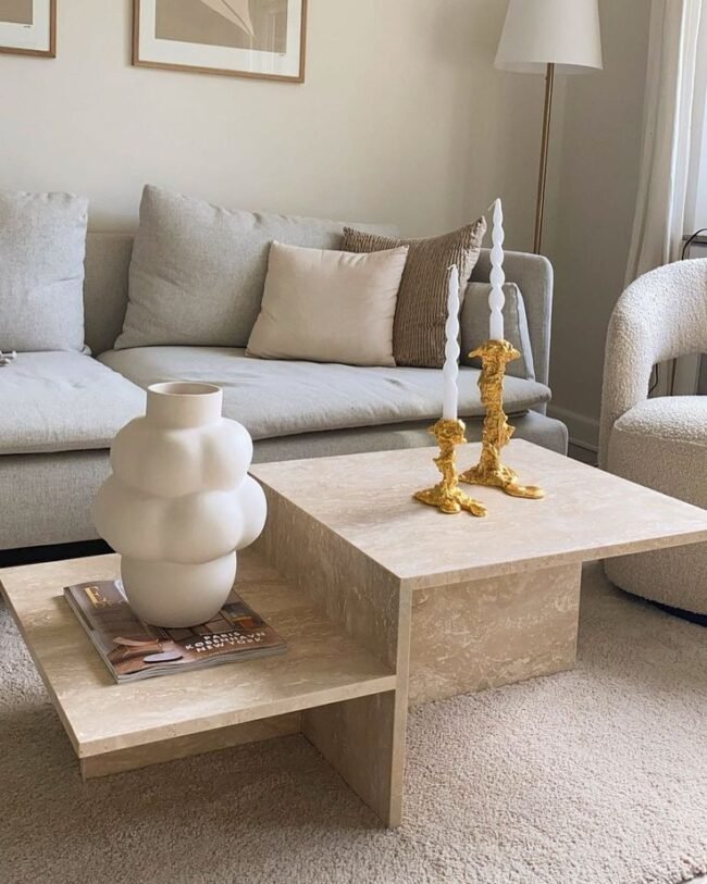🛋️ Table Basse en Marbre – Image 4