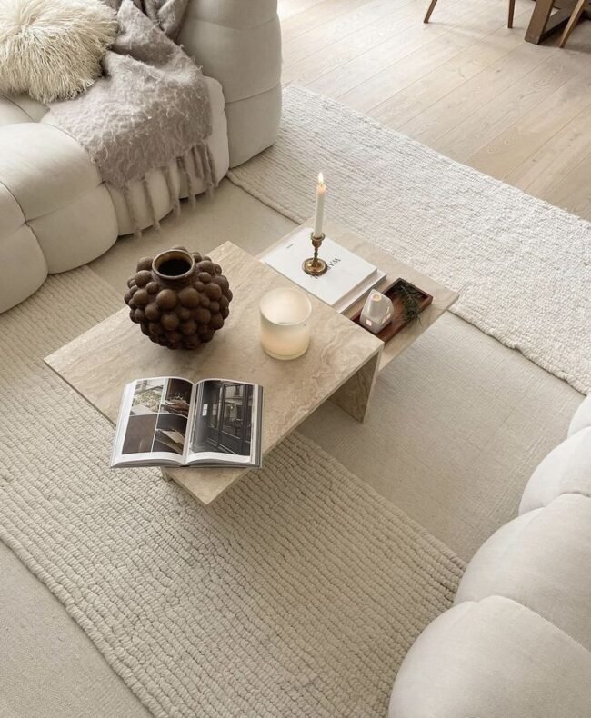 🛋️ Table Basse en Marbre – Image 5