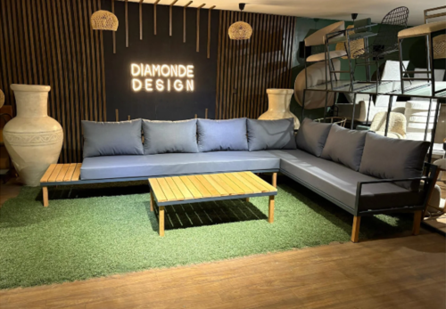 Salon de Jardin en L Haut de Gamme – Élégance et Confort par Diamonde Design