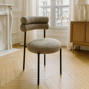 Chaise Design Bouclé Élégance