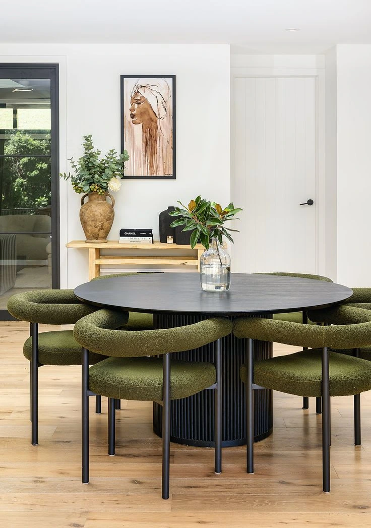 Table avec chaise Ronde Nova