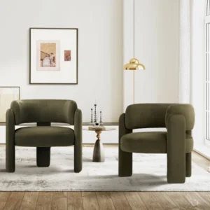 Fauteuil Velours Contemporain Siena