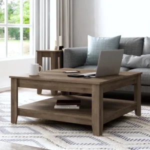 Table Basse Carrée en Bois