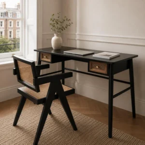 Bureau d'Écriture Noir Rétro Vintage